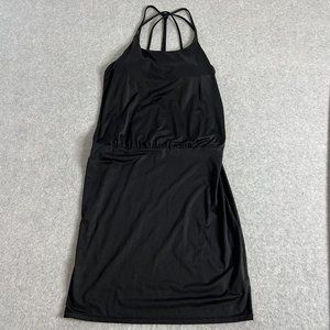 Athleta Swim Dress Womens Size Small Tall Aqualuxe Black Stretch